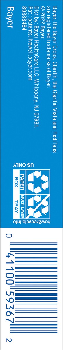 slide 3 of 10, CLARITIN Childrens 24hr. RediTabs 10mg. 10ct., 10 ct