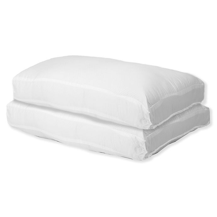 slide 1 of 3, Beautyrest Standard Polyester Back/Stomach Sleeper Pillows - White, 2 ct