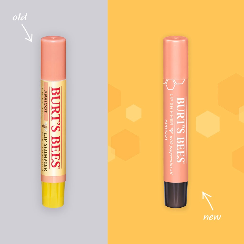 slide 3 of 5, Burt's Bees Apricot Lip Shimmer,, 1 ct