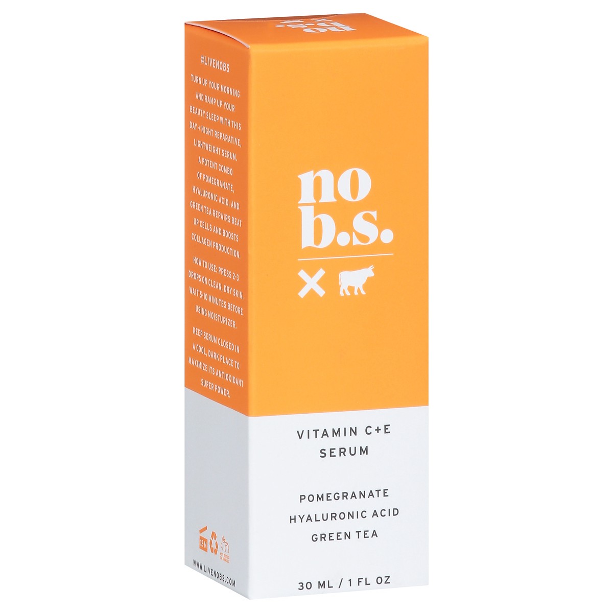 slide 2 of 9, No B.S. Vitamin C + E Serum, 1 oz