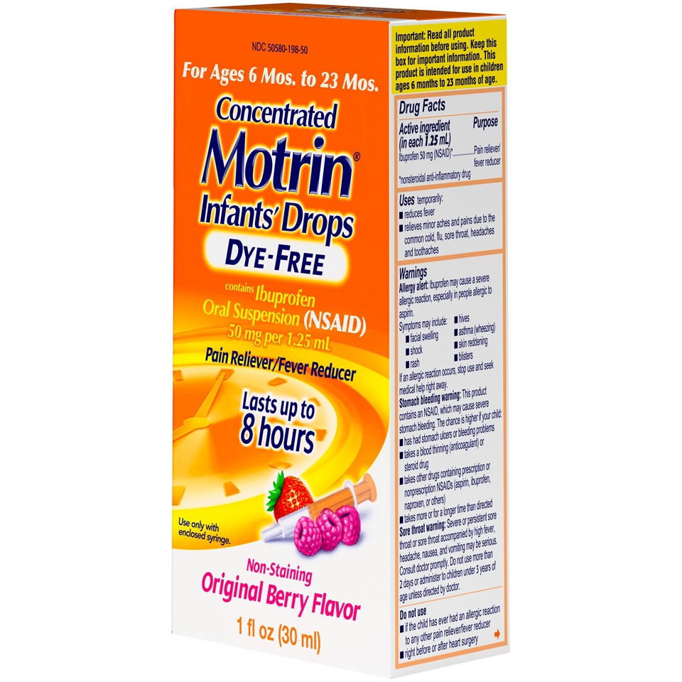 Motrin Infants' Original Berry Flavor Pain Reliever & Fever Reducer