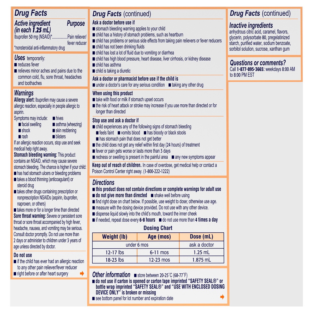 slide 4 of 11, Motrin Infants' Original Berry Flavor Pain Reliever & Fever Reducer Drops, 1 fl oz