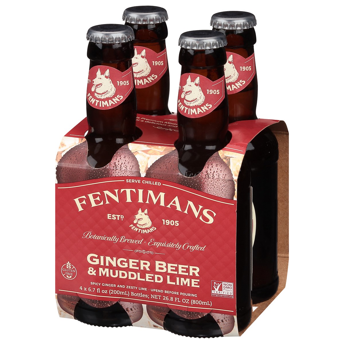 slide 3 of 9, Fentimans Ginger Beer & Lime 4 Pack, 26.8 fl oz