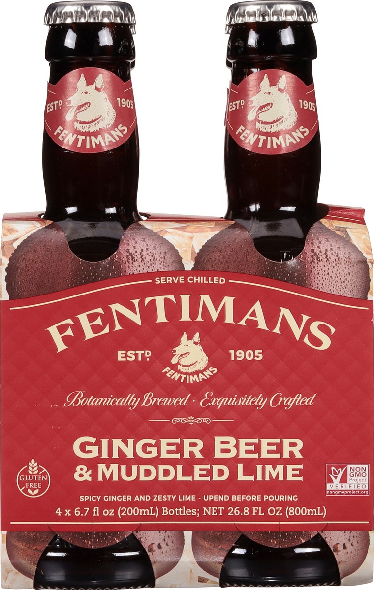 slide 6 of 9, Fentimans Ginger Beer & Lime 4 Pack, 26.8 fl oz