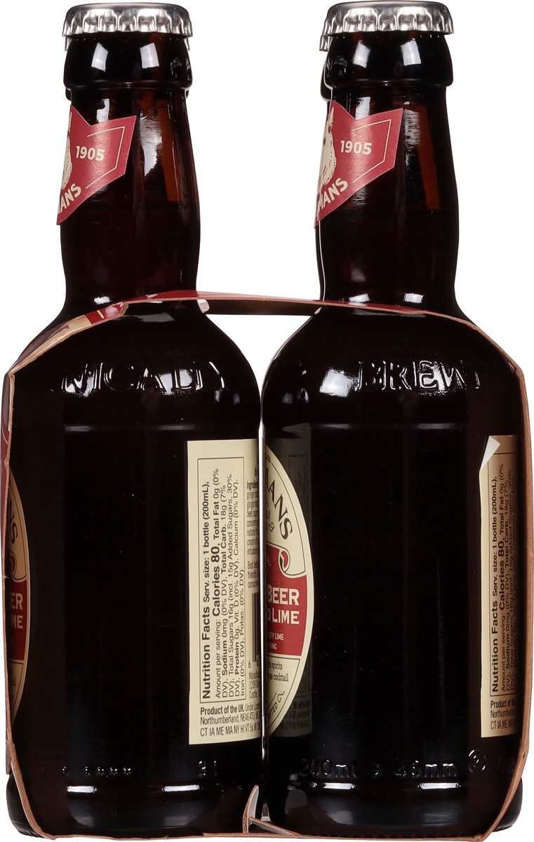 slide 8 of 9, Fentimans Ginger Beer & Lime 4 Pack, 26.8 fl oz