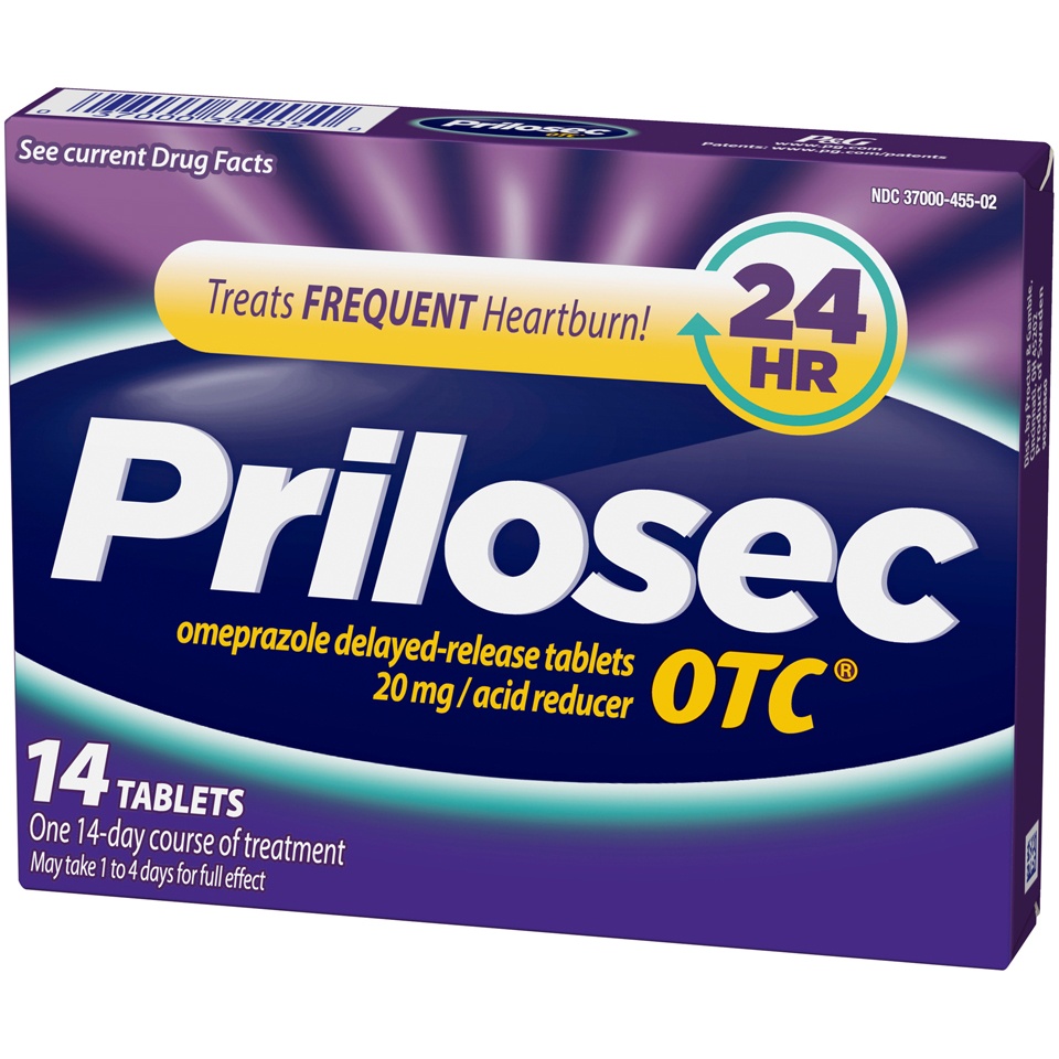 slide 2 of 2, Prilosec Acid Reducer Tablets, 14 ct