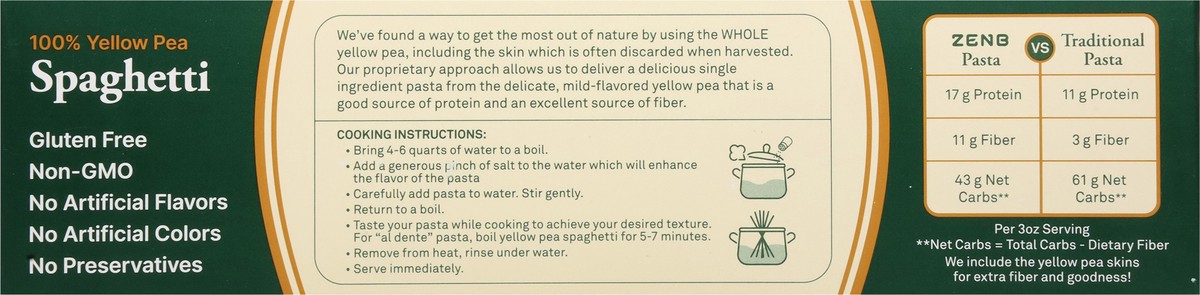 slide 6 of 13, Zenb Pasta Spaghetti 8 oz, 8 oz