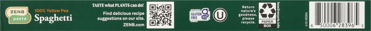 slide 10 of 13, Zenb Pasta Spaghetti 8 oz, 8 oz