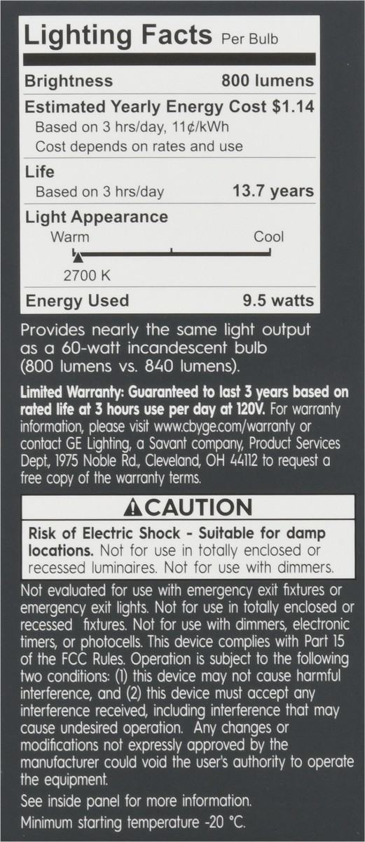 slide 7 of 9, GE Cync Soft White LED Direct Connect A19 Smart Bulb 1 ea, 1 ct