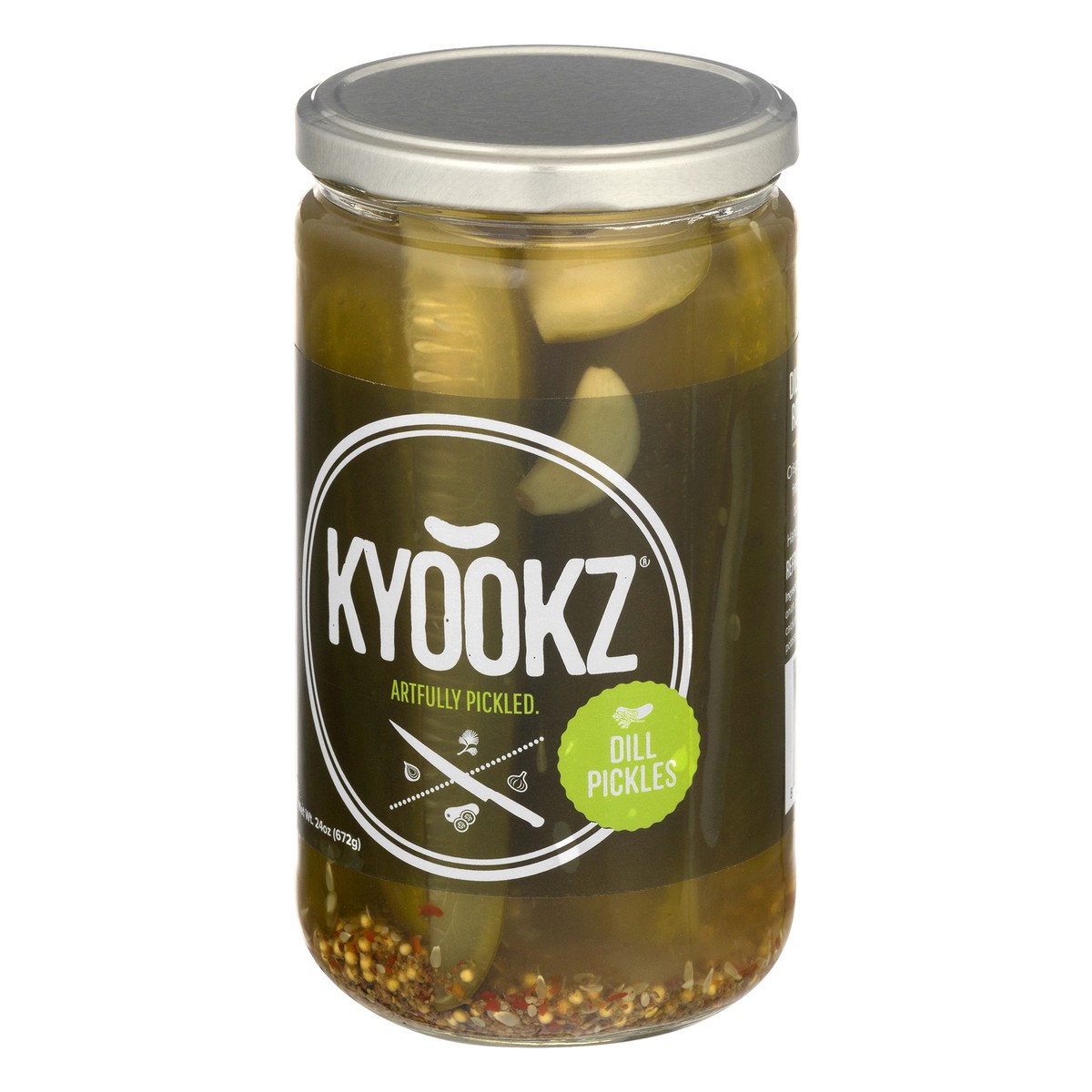 slide 4 of 10, Kyookz Dill Pickles 24 oz, 1 ct