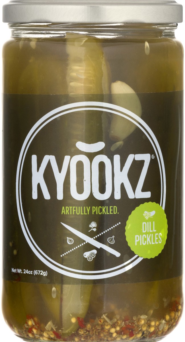 slide 6 of 10, Kyookz Dill Pickles 24 oz, 1 ct