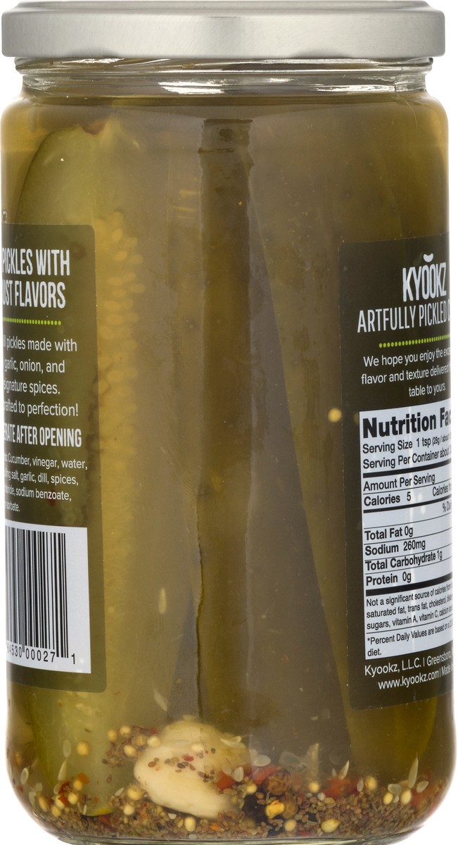 slide 7 of 10, Kyookz Dill Pickles 24 oz, 1 ct
