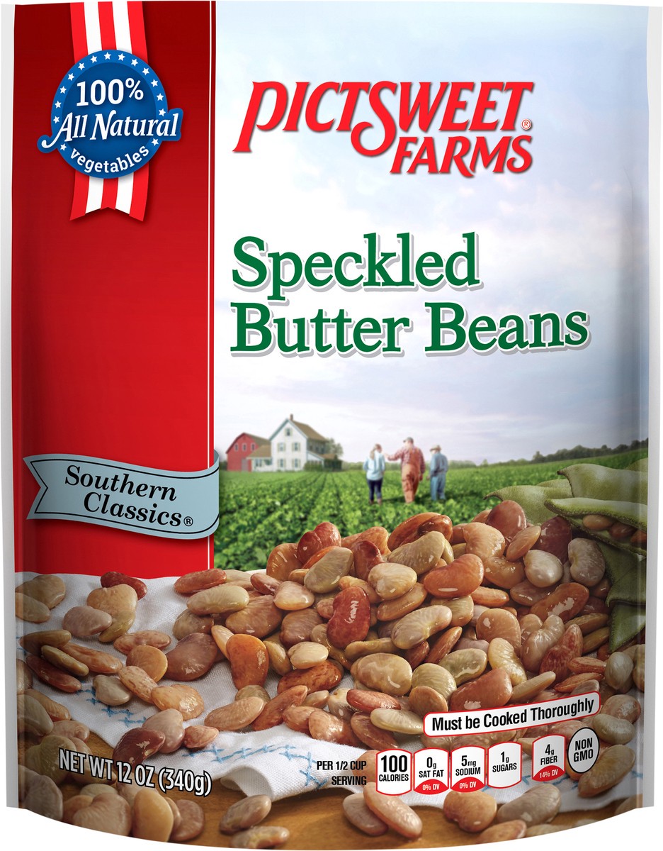 slide 3 of 3, PictSweet Butter Beans, 12 oz