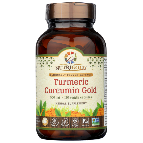 slide 1 of 1, NutriGold Nutrigold Turmeric Cucumin Gold (Veggie Caps), 120 ct