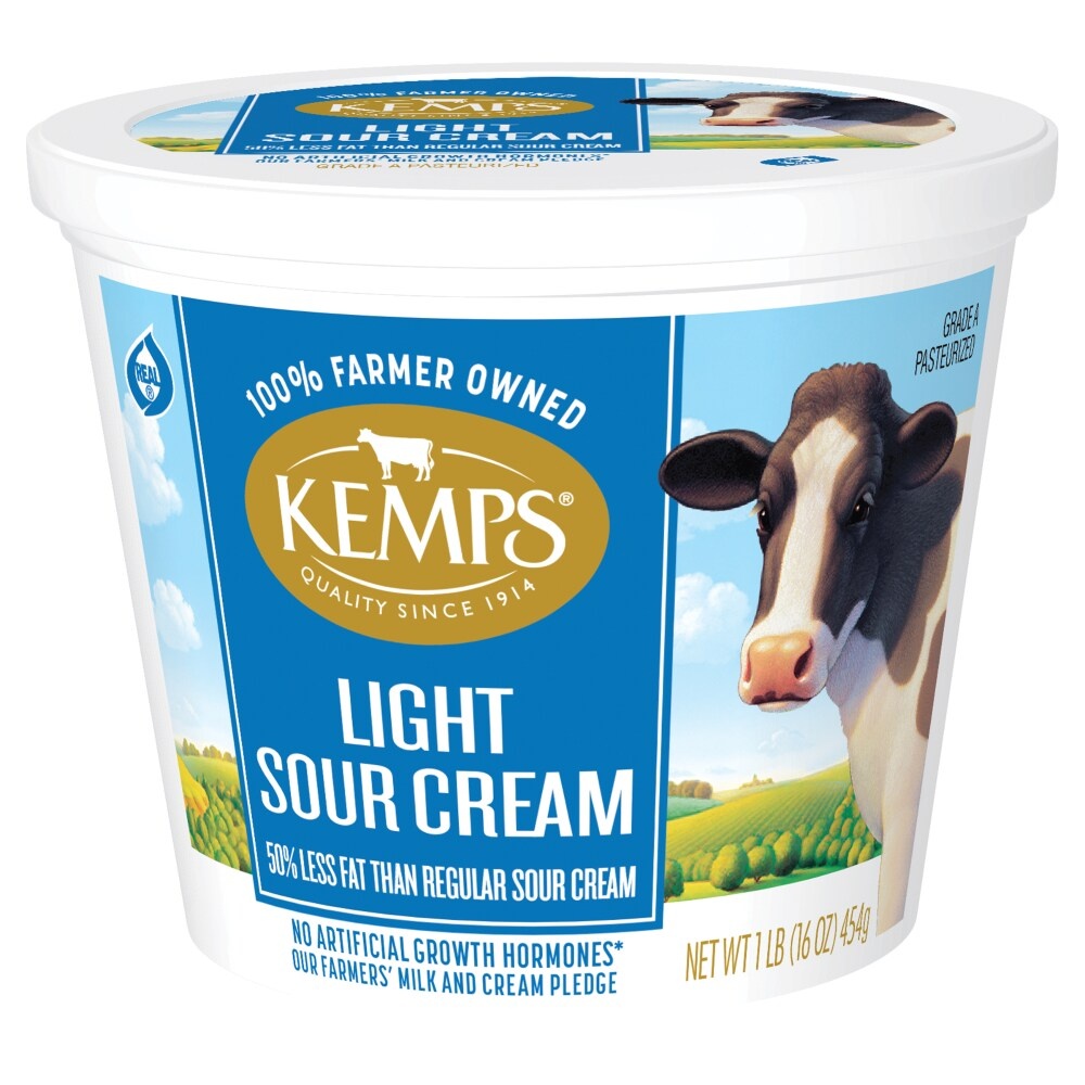slide 1 of 1, Kemps Smooth & Creamy Light Sour Cream, 16 oz