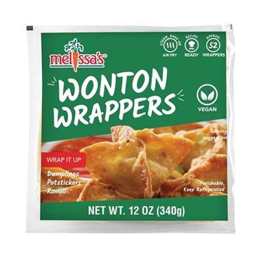 slide 1 of 1, Melissa's Wonton Wrapper, 12 oz