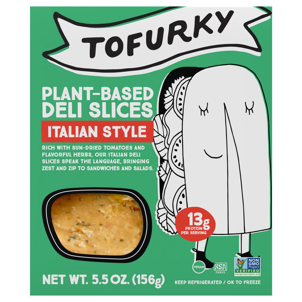 slide 1 of 6, Tofurky Italian Deli, 5.5 oz