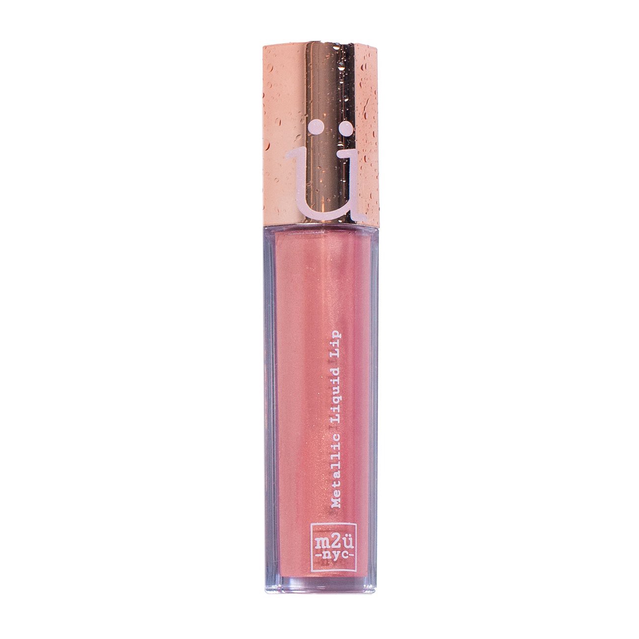 slide 1 of 1, M2U NYC Metallic Liquid Lip Gloss - Baby Coral, 1 ct