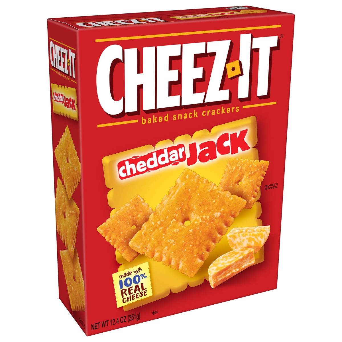 slide 2 of 10, Cheez-It Cheese Crackers, Baked Snack Crackers, Cheddar Jack, 12.4 oz