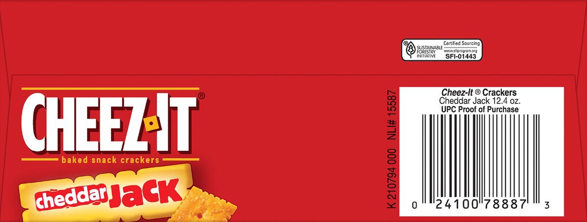 slide 7 of 8, Cheez-It Cheddar Jack Cheese Crackers, 12.4 oz