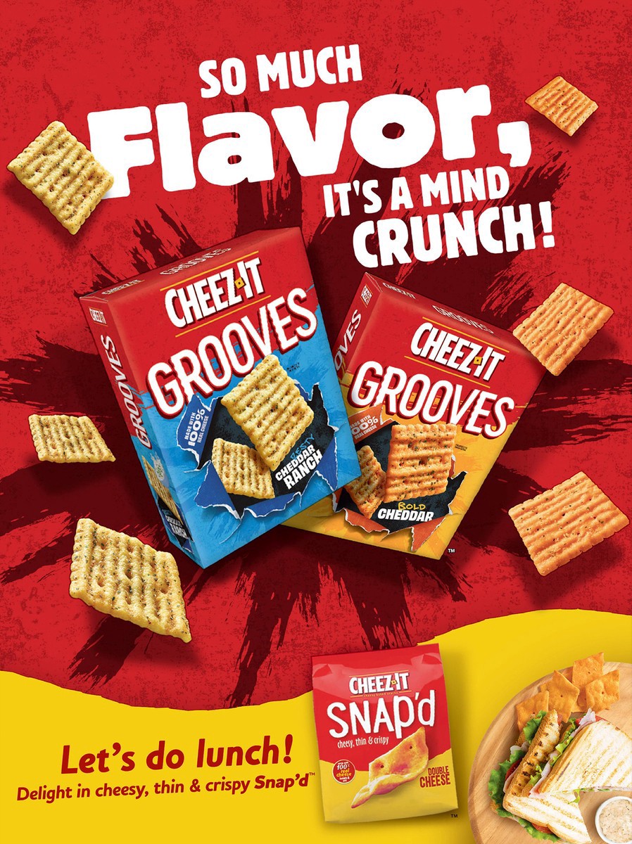 slide 3 of 8, Cheez-It Cheddar Jack Cheese Crackers, 12.4 oz