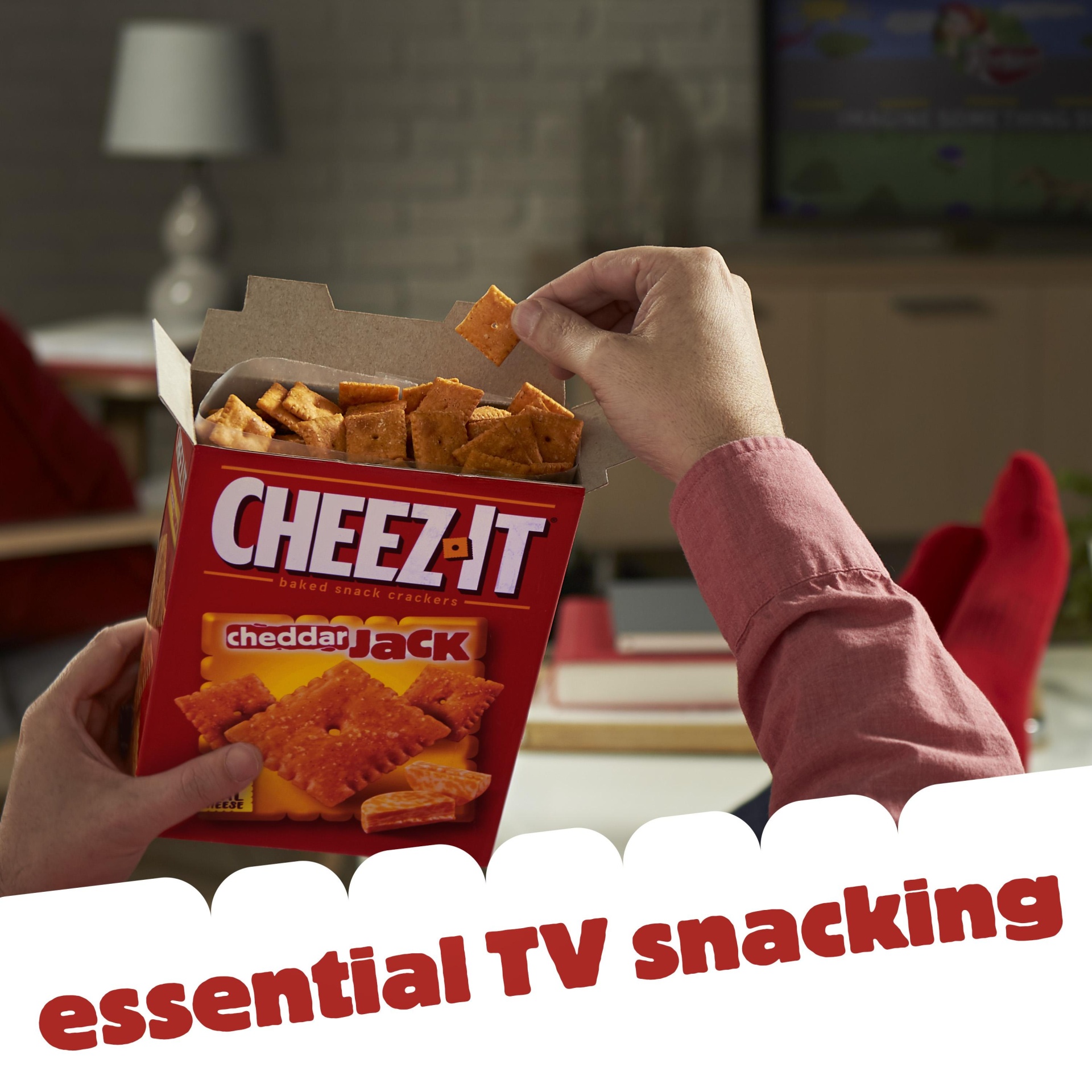 slide 7 of 7, Cheez-It Cheese Crackers, Baked Snack Crackers, Cheddar Jack, 12.4 oz