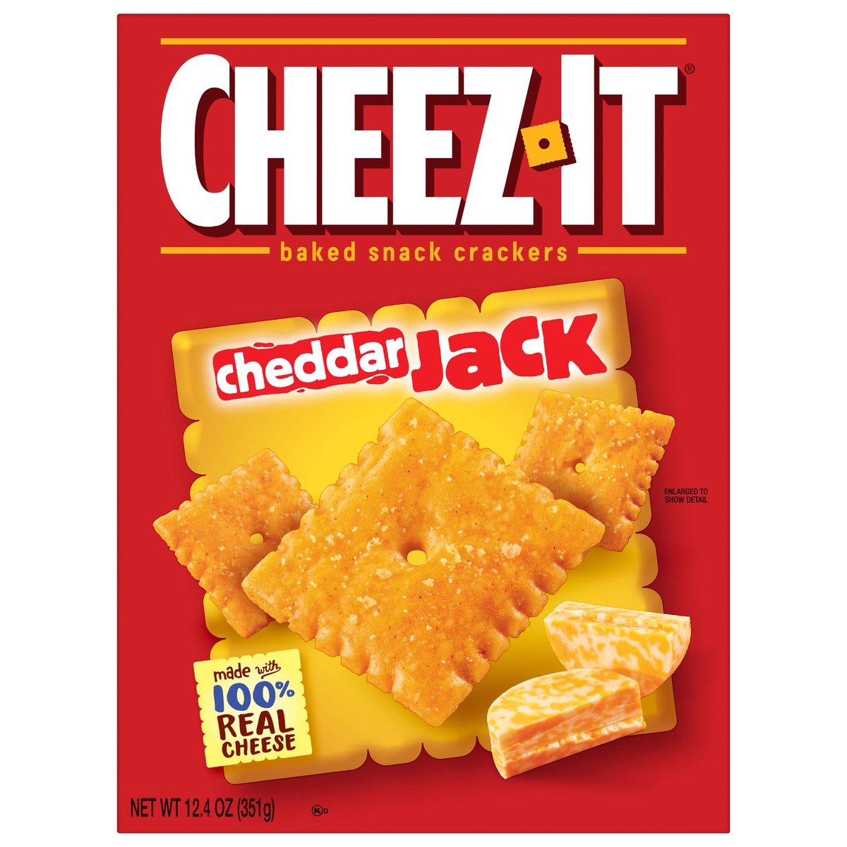 slide 9 of 10, Cheez-It Cheese Crackers, Baked Snack Crackers, Cheddar Jack, 12.4 oz