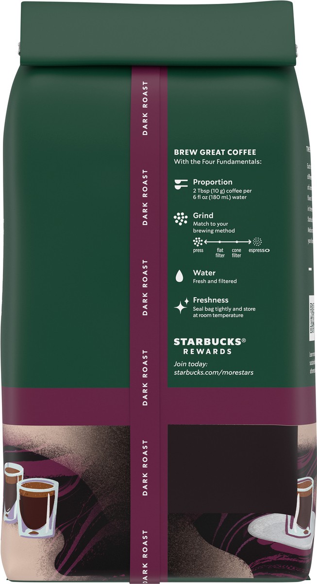 slide 5 of 9, Starbucks Whole Bean Coffee, Dark Roast Coffee, Espresso Roast, 100% Arabica, 1 bag (12 oz), 12 oz