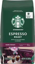 Starbucks Whole Bean Dark Roast 100% Arabica Espresso Roast Coffee 12 oz