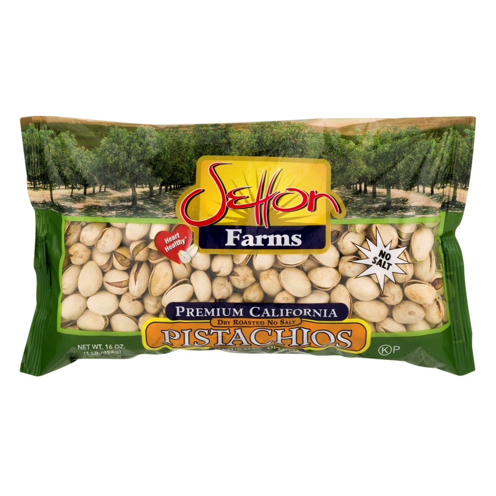 slide 1 of 1, Setton Farms Dry Roasted No Salt Pistachios, 16 oz