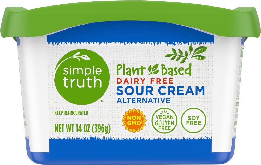 slide 3 of 5, Simple Truth Non-Dairy Sour Cream, 14 oz