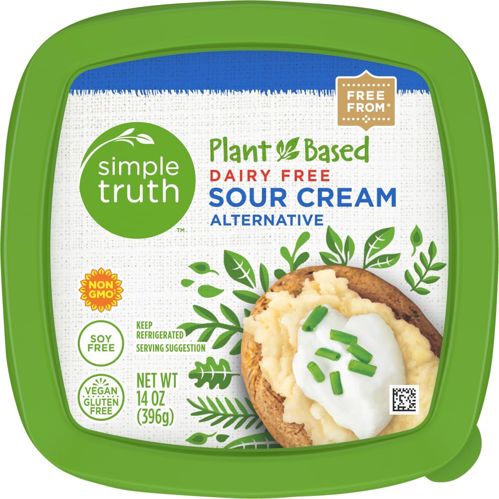 slide 2 of 5, Simple Truth Non-Dairy Sour Cream, 14 oz