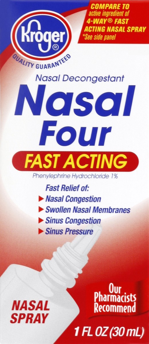 slide 4 of 6, Kroger Fast Acting Nasal Spray, 1 fl oz