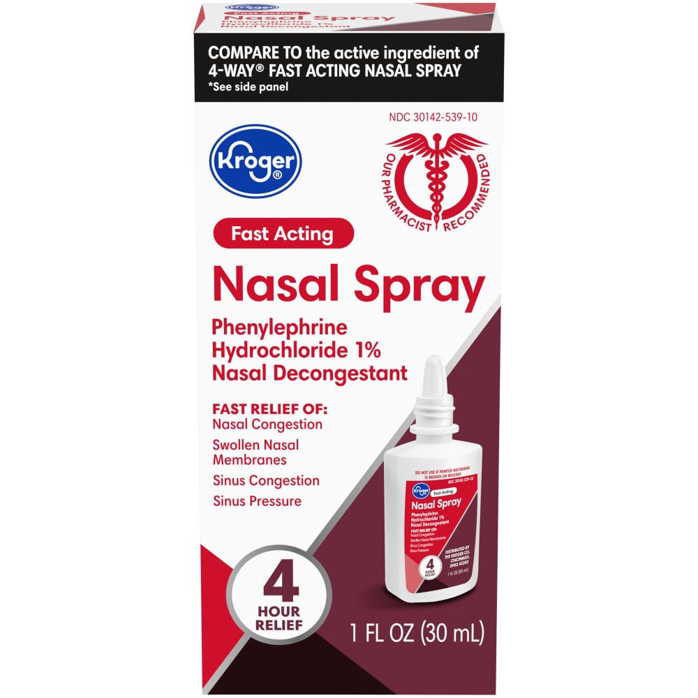 slide 1 of 6, Kroger Fast Acting Nasal Spray, 1 fl oz