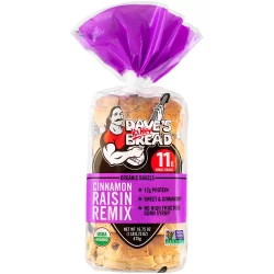 Dave's Killer Bread Cinnamon Raisin Remix Bagels