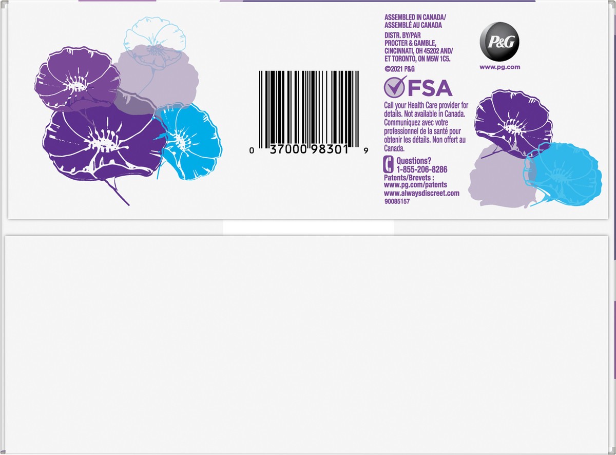 slide 5 of 5, Always Discreet Pad, Size Long, 5 ct