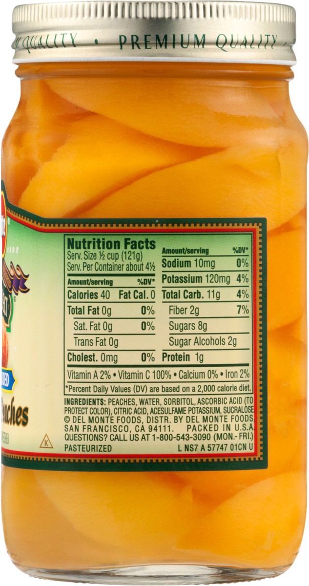 slide 12 of 12, Del Monte Orchard Select No Sugar Added Sliced Cling Peaches 19 oz, 19 oz