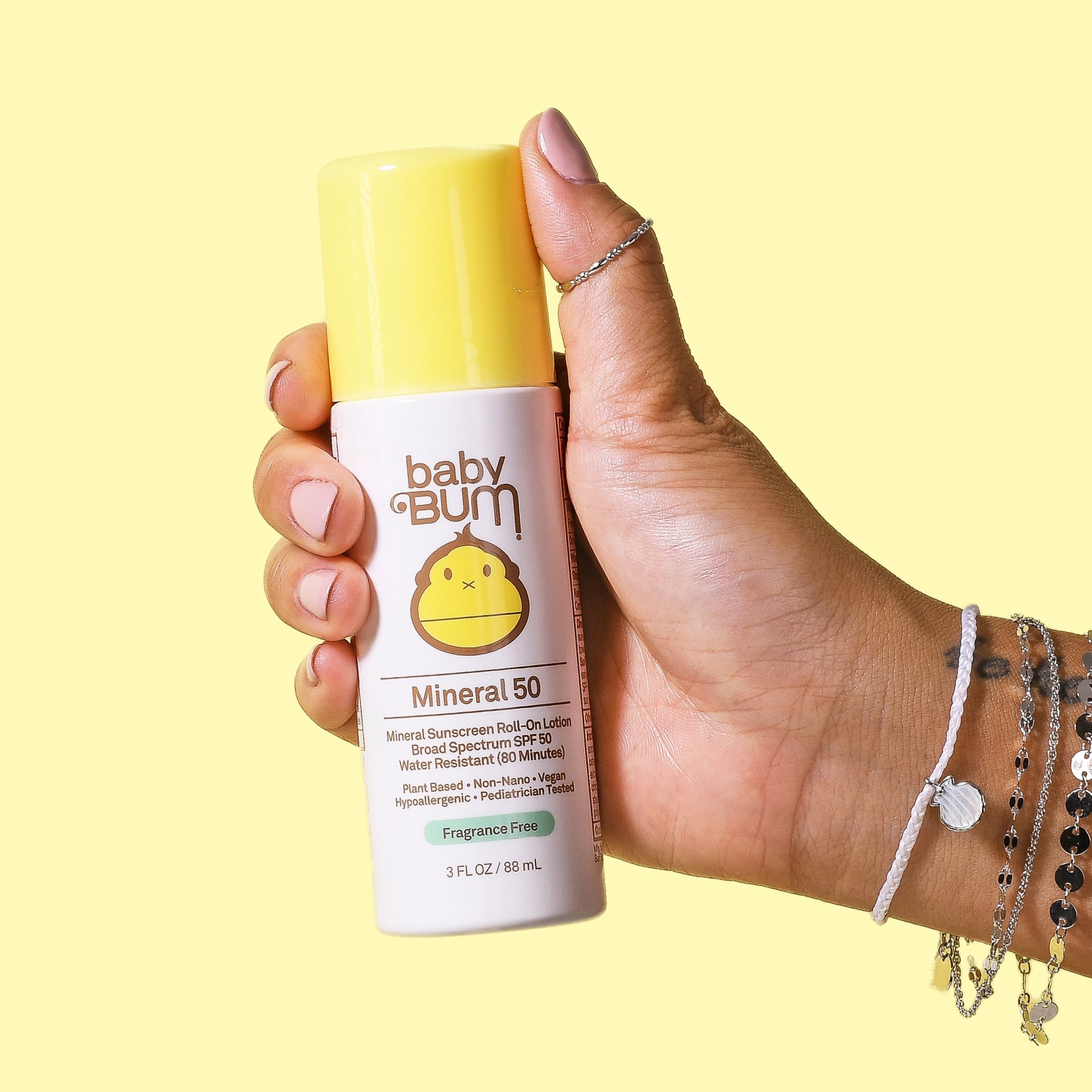 slide 3 of 5, Sun Bum Baby Bum Mineral Roller Sunscreen SPF 50 - 3 fl oz, 3 fl oz