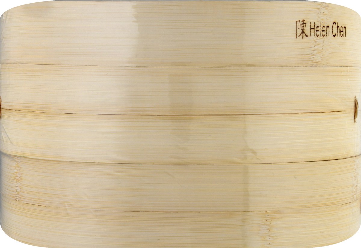 slide 4 of 9, Helen's Asian Kitchen 10 Inch Bamboo Steamer Set 1 ea, 1 ct