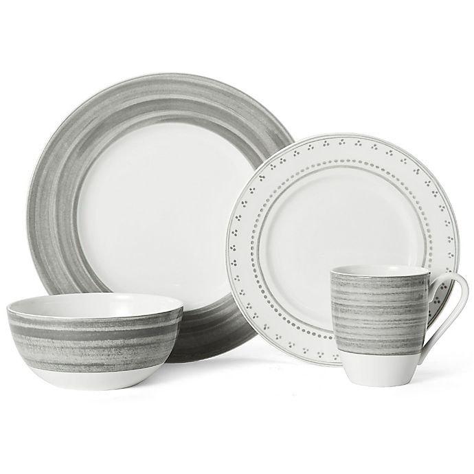 slide 1 of 1, Mikasa Cadence Stone Place Setting, 4 ct