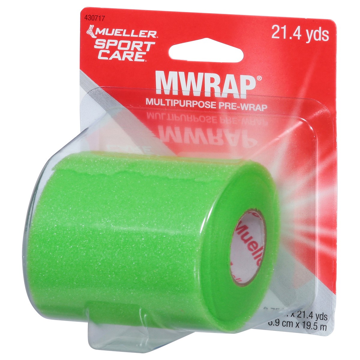 slide 4 of 9, Mueller Sport Care Lime Green MWrap Multi-Purpose Pre-Wrap 1 ea, 1 ct