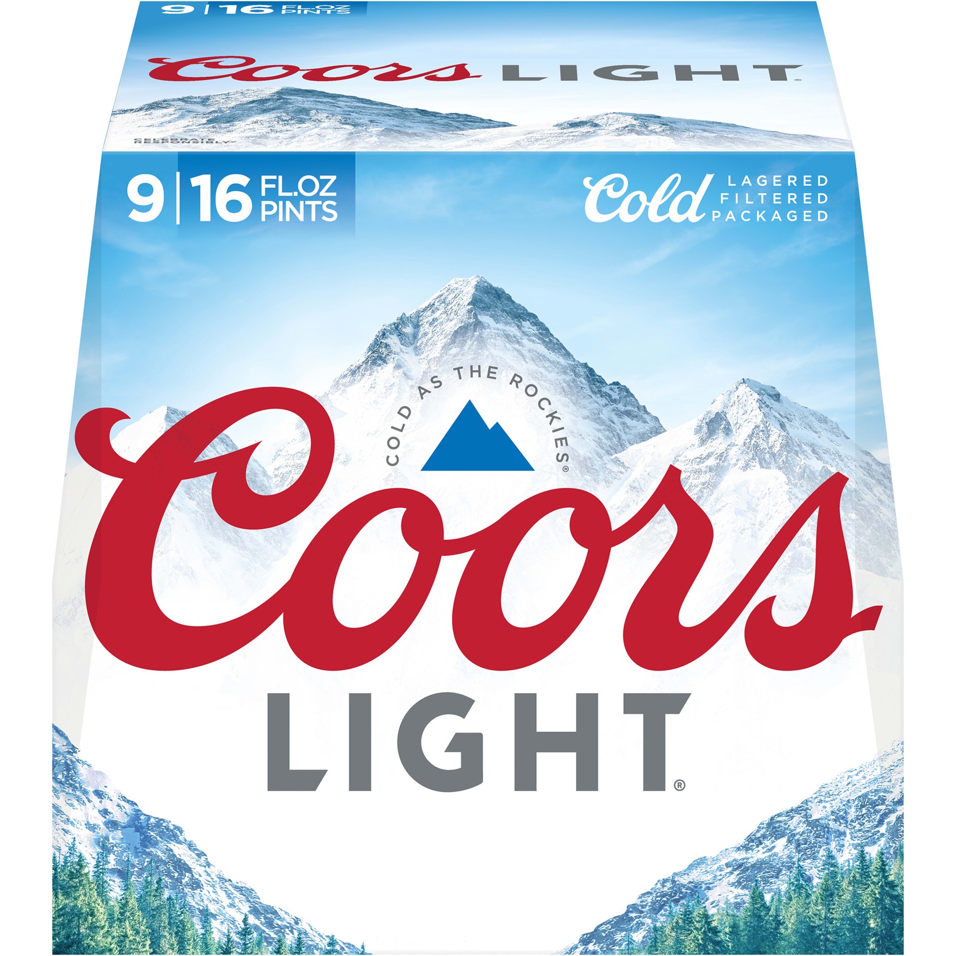 slide 5 of 5, Coors Light 9 Pack Aluminum Bottles, 9 ct; 16 oz