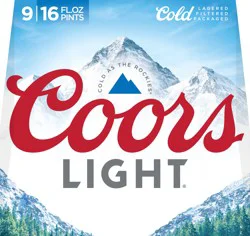 Coors American style Light Lager Beer
