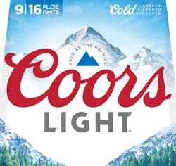 Coors American style Light Lager Beer