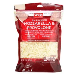 Weis Quality Mozzarella and Provolone  Shredded Cheese