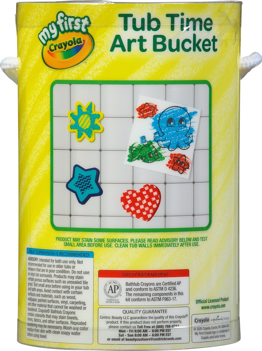 slide 2 of 12, Crayola Tub Time Art Bucket 7 pc, 1 ea