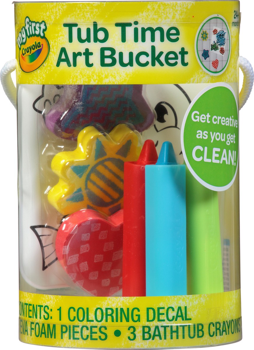 slide 3 of 12, Crayola Tub Time Art Bucket 7 pc, 1 ea