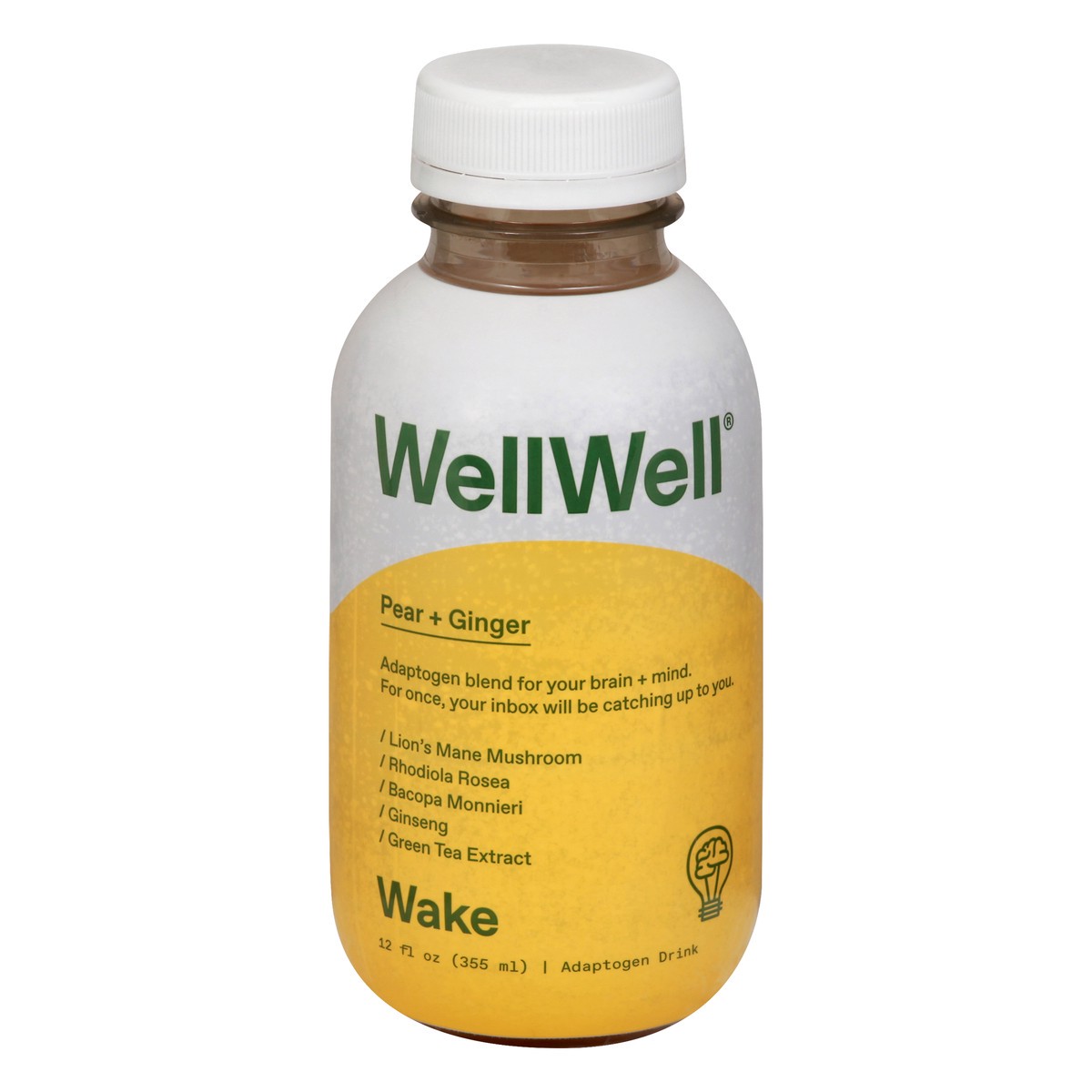 slide 3 of 11, WellWell Wake Pear Ginger Adaptogen Drink 12 oz, 12 oz