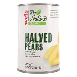 Weis Organics Organic Halved Bartlett Pears In 100% Pear Juice From Concentrate