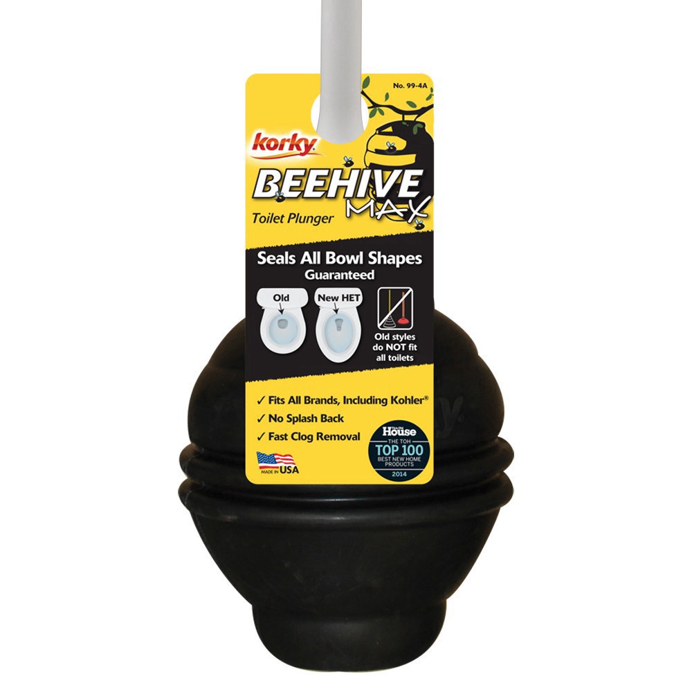 slide 4 of 5, Korky Beehive Toilet Plunger, 1 ct